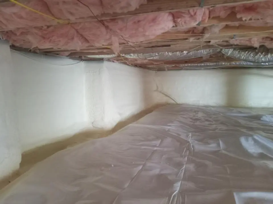 Crawl space encapsulation with closed-cell spray foam for Spray Foam Roofing in Key Largo